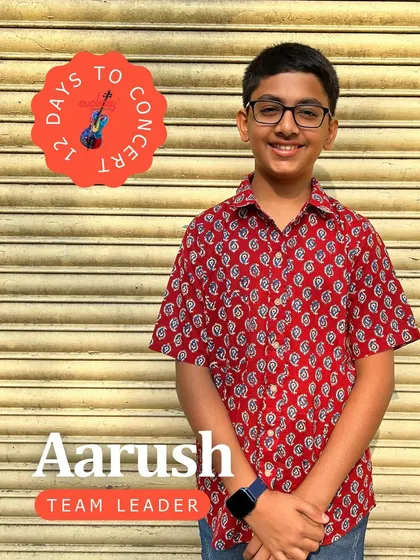 Aarush, a Grade 5 pianist, is one of our youngest Team Leaders. He demonstrates leadership skills that belie his age, guiding his team with confidence.