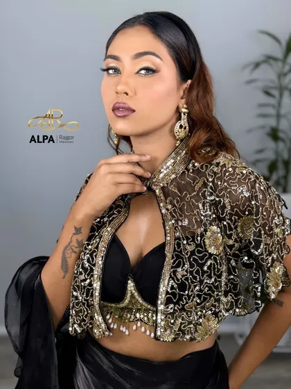This modern glam look with a bold lip is one of the many styles covered in my professional makeup course.