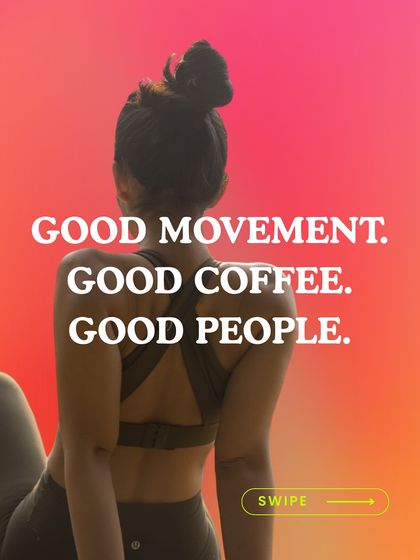 Good movement, good coffee, good people. This is the simple philosophy behind our community events, like this outdoor Animal Flow session.