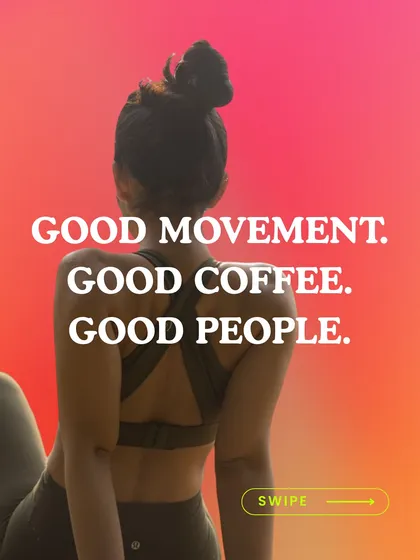 Good movement, good coffee, good people. This is the simple philosophy behind our community events, like this outdoor Animal Flow session.