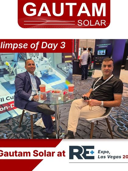 Our team engaging with partners and innovators on Day 3 of the RE+ Expo in Las Vegas. These connections reinforce our commitment to advancing renewable energy worldwide.