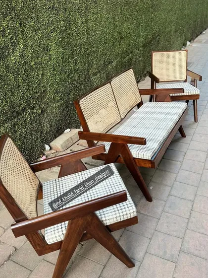 Another angle of the Jeanneret living room set.