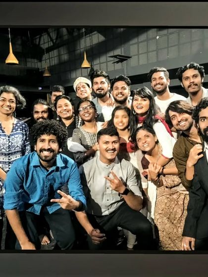 The proud graduates of a VAS batch! This group photo captures the joy and camaraderie of the students after their successful final performance.