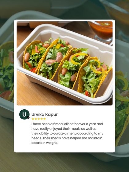 "Their meals have helped me maintain a certain weight." We love hearing from long-term clients like Urvika. Our goal is to support your health journey, whether it's for weight loss, maintenance, or clean eating.