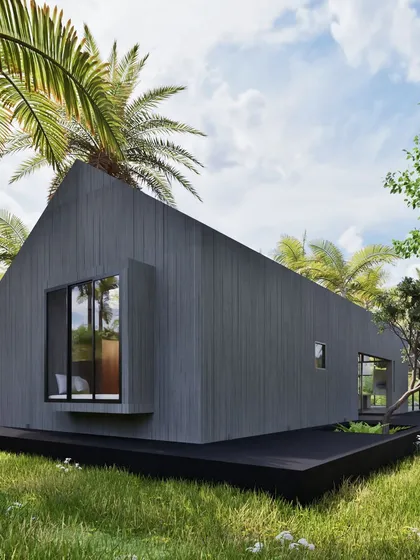 We believe architecture should be in conversation with its surroundings. This concept for an artist's residence, with its simple, monolithic form and large windows, is designed to be a quiet sanctuary that embraces the natural landscape, allowing creativity to flourish in a calm, light-filled environment.