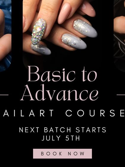 An announcement for our next Basic to Advance Nail Art course. This is a comprehensive program for anyone looking to start or advance their career as a professional nail artist.