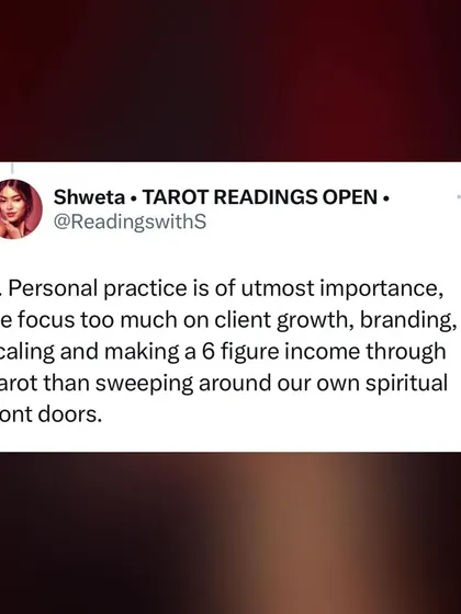 Personal practice is of utmost importance. We often focus too much on client growth and making a six-figure income than sweeping around our own spiritual front doors.