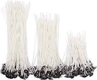 I sell cotton wicks in convenient bundles of various sizes. This ensures you always have the right size on hand for any project, from small tea lights to large jar candles.