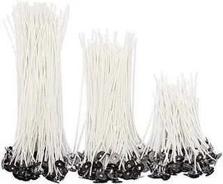 I sell cotton wicks in convenient bundles of various sizes. This ensures you always have the right size on hand for any project, from small tea lights to large jar candles.