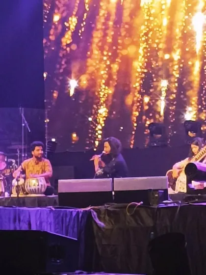 A quick phone click from our performance at Yugam Live in Varanasi.
