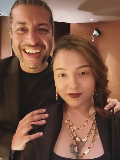 A selfie with Adil after our wild gig in Udaipur. We always bring our best energy, especially for a celebration as important as a wedding.