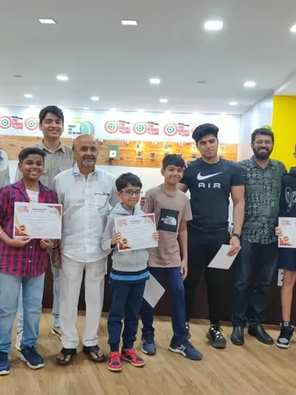 Another great group shot of our students, coaches, and guests celebrating the successful completion of a training batch. Each certificate marks the beginning of a new journey in shooting sports.