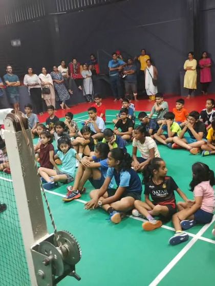 Another angle from the awareness session for young athletes. The parents and children were very engaged, asking great questions about healthy habits for sports.