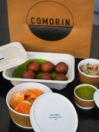 Our small plates, like these potato bites, are packed with their accompanying dips and salads. This ensures every texture and flavor remains distinct until you are ready to eat.