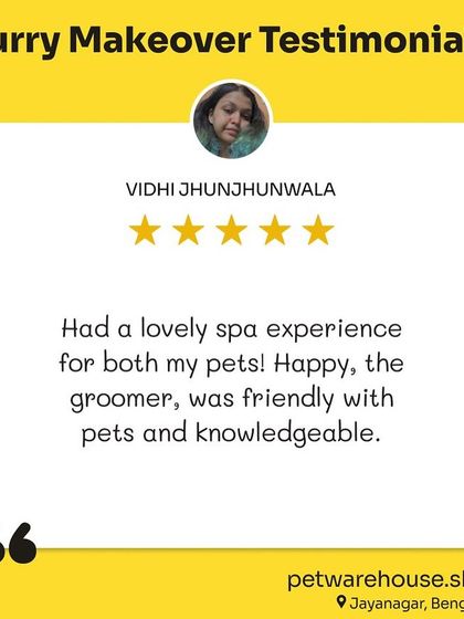 Pet Warehouse - Pet Grooming Services Words from Our Pet Parents photo 6