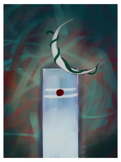 This piece is called Chandrachooda, representing Lord Shiva as the one who holds the moon on his head. It's a more symbolic and minimalist take, focusing on the crescent moon, the snake, and the Shivling, representing the cosmic force of creation.