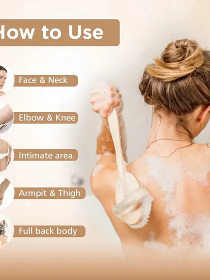 My Walnut Scrubby Soap can be used all over the body for gentle exfoliation. It's perfect for rough areas like elbows and knees, as well as the face, neck, and even for a full back scrub.