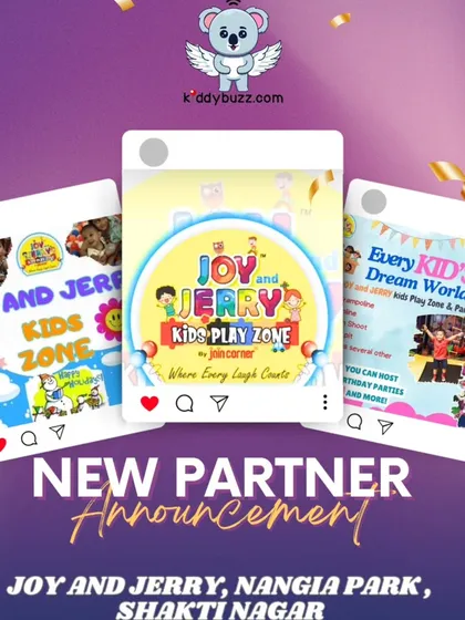 Welcome to the family, Joy and Jerry in Shakti Nagar! This dream world for kids is perfect for parties and playdates. Book through Kiddybuzz and get a 10% discount.