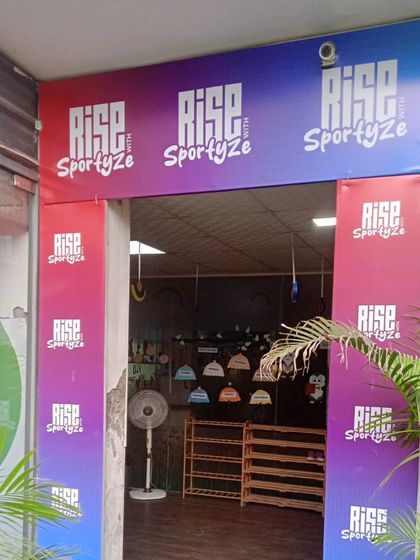 The entrance to the 1st RISE Inter-Academy Competition, an event we proudly hosted to give young gymnasts a platform to showcase their skills.