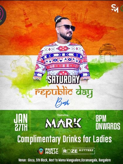 Celebrating Republic Day with a special bash at Ginza. I always incorporate patriotic tracks and create a proud, celebratory atmosphere for national holidays.