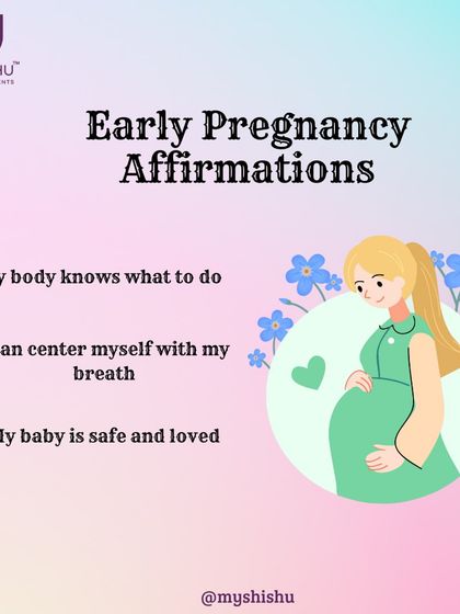 Positive affirmations are a powerful tool during early pregnancy. Repeating these simple phrases can help calm your mind, build trust in your body, and create a loving, safe environment for your baby.