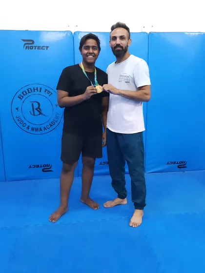 This is what dedication looks like. I'm proud to celebrate one of my students earning a gold medal at the Amateur Muay Thai National Championship. We don't just train, we build champions.