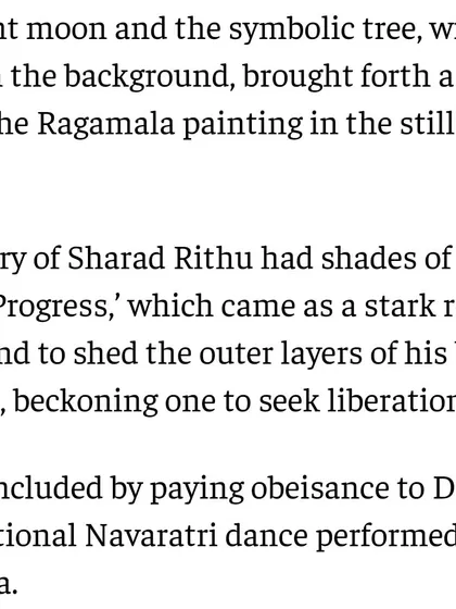 The review for "Sharad" also noted the beautiful use of lighting and its connection to Ragamala paintings, as well as the deeper philosophical themes of introspection and liberation.