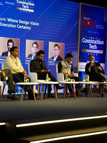 Sharing my thoughts during the panel discussion. It is vital for industry leaders to come together and unpack the future of construction and design.