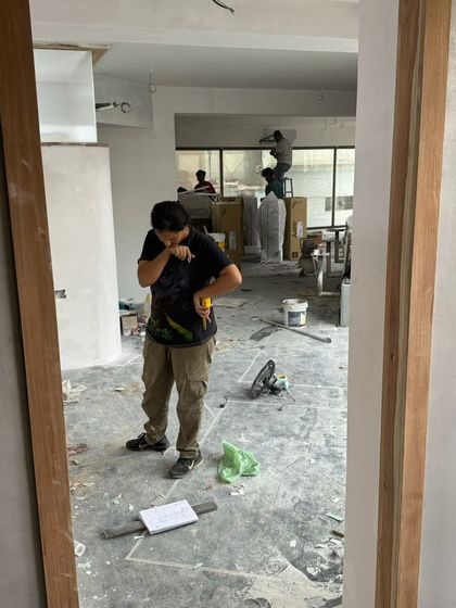 This timeline wall was created for the first Bangalore outlet of Deliciae Patisserie. It tells the story of their brand's journey through a combination of hand-lettering and mounted photographs, turning a simple wall into a narrative experience for their customers.