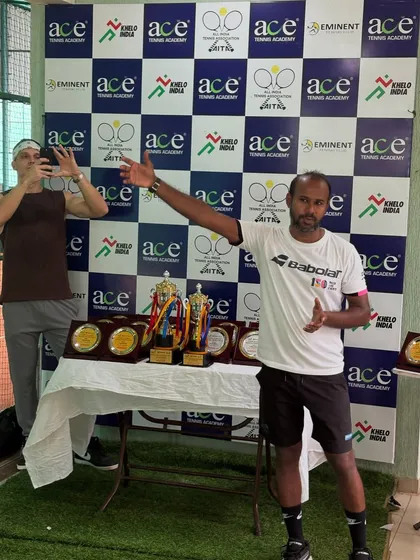 A moment of celebration during the awards ceremony. The energy and camaraderie at these events are fantastic.