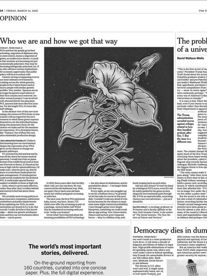 A close-up of the second illustration for the NYT print edition, focusing on the DNA-flower concept.