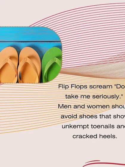 Footwear speaks volumes. Flip-flops often project an overly casual vibe that can be perceived as unprofessional. Always choose closed-toe shoes or polished sandals for a more put-together look at work.