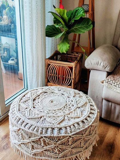 Shikha Agarwal - Custom Macrame & Crochet Home Decor Cozy Textiles: Rugs, Stools & Cushions photo 19