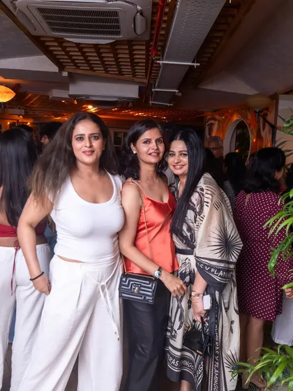 A stylish group of ladies enjoying their night out at Monkey Bar.