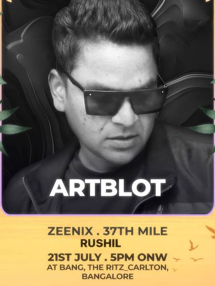 My flyer for a sundowner at The Ritz-Carlton, a beautiful rooftop setting for melodic music.