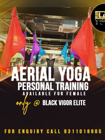 We offer personal training in aerial yoga, exclusively for women. This provides a tailored experience in a private setting, allowing you to learn at your own pace and focus on your individual goals.