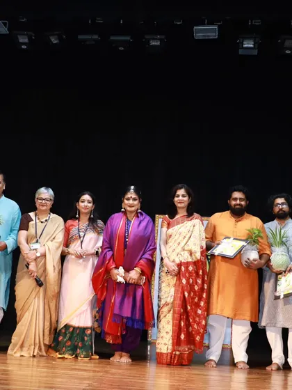 A group photo with my accompanying musicians and the school hosts. A successful lec-dem is always a team effort.