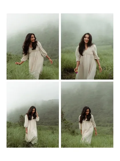 A series of portraits capturing Treesa's joyful and free spirit as she wanders through the misty hills. Her natural beauty shines in this beautiful outdoor setting.