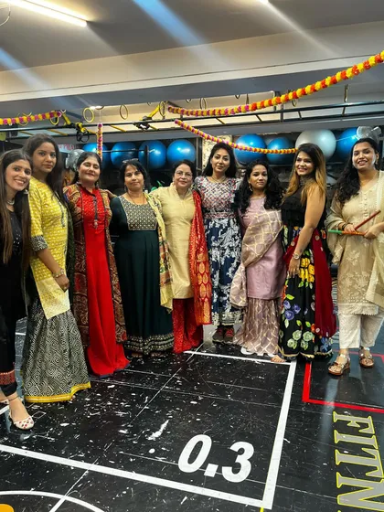 A lovely group of our members at the Garba Night event. We love bringing everyone together for these special occasions.