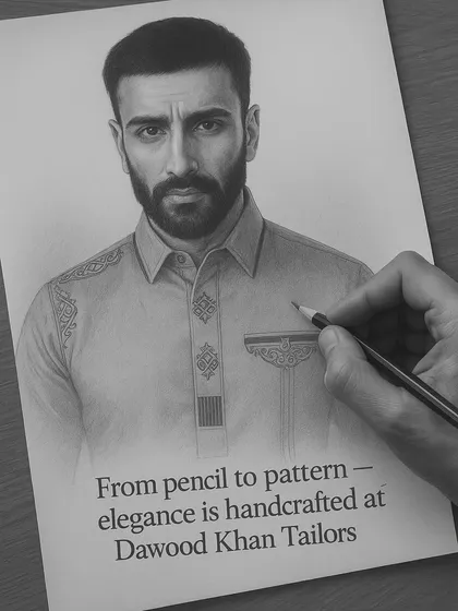 Every creation begins with a vision. From a detailed pencil sketch to the final stitch, I ensure that each garment is a piece of wearable art, handcrafted with precision to bring your unique style to life.