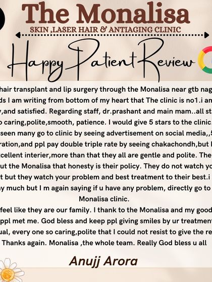 This happy patient review for a hair transplant and lip surgery highlights our core values: honesty, patient-centric care, and a team that treats you like family.
