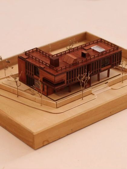 Another angle of the Holiday Home model.