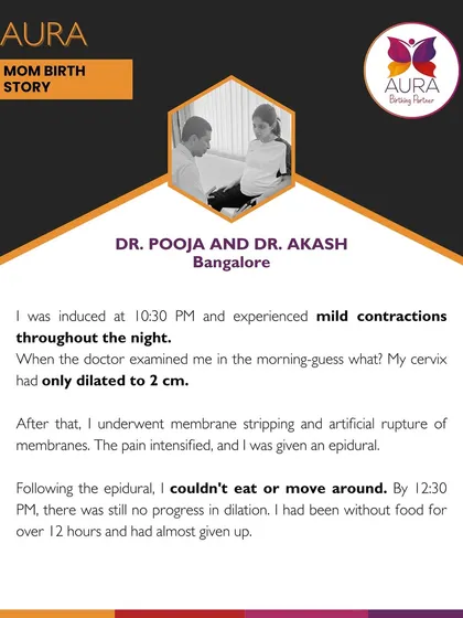 Dr. Pooja describes the long and challenging process of her induction, where progress was slow despite interventions. It's a real and honest look at a birth journey that didn't go as planned.