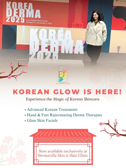 I believe in staying at the forefront of dermatological science, which is why I travel to global events like Korea Derma. This allows me to bring the most advanced and effective treatments, like our exclusive Korean Glow protocols, directly to you.
