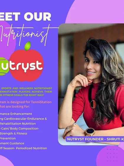Meet our nutritionist, Shruti Kainya, founder of NUTRYST. Her program is designed to enhance performance, boost endurance, and prevent injury for our players.
