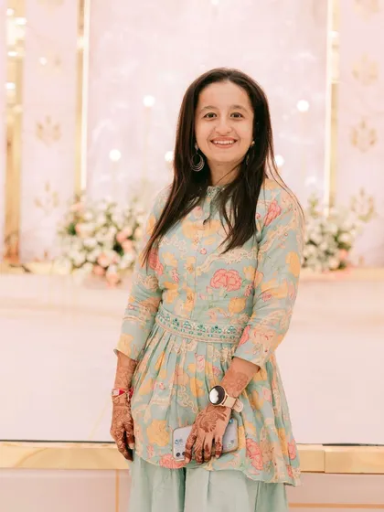 A smiling shot from the same engagement ceremony. It's double the joy when I get to choreograph for a friend's special day.