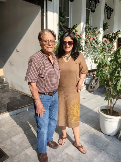 A lovely birthday photo with my dad.