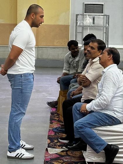 One-on-one interactions are key. A team member engages in a detailed discussion with our partners, answering questions and ensuring they have all the information they need to serve customers effectively.