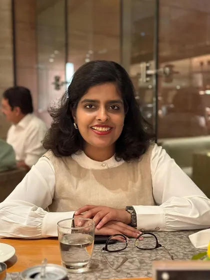 A relaxed portrait taken during a meal. It's important to find moments to unwind and recharge.