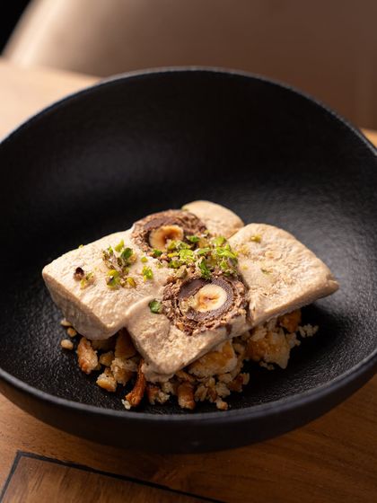 A decadent dessert from our Mumbai opening menu, showcasing our creative approach to sweets.